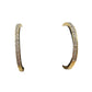 Beautiful 1/2 Carat Inside Out Diamond Hoop Earrings - 14kt Goldplate over 925 Sterling Silver - Unbranded - Diamond Earrings - A+ Stuff