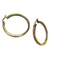 Beautiful 1/2 Carat Inside Out Diamond Hoop Earrings - 14kt Goldplate over 925 Sterling Silver - Unbranded - Diamond Earrings - A+ Stuff