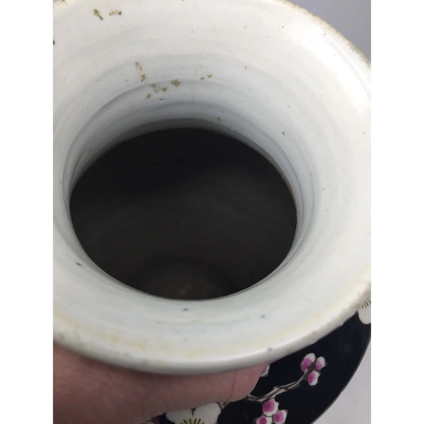 Beautiful Antique Japanese Floral Glazed Porcelain Urn/Vase with Peacock/Flowers on it - A+ Stuff - Vase or Holder - A+ Stuff