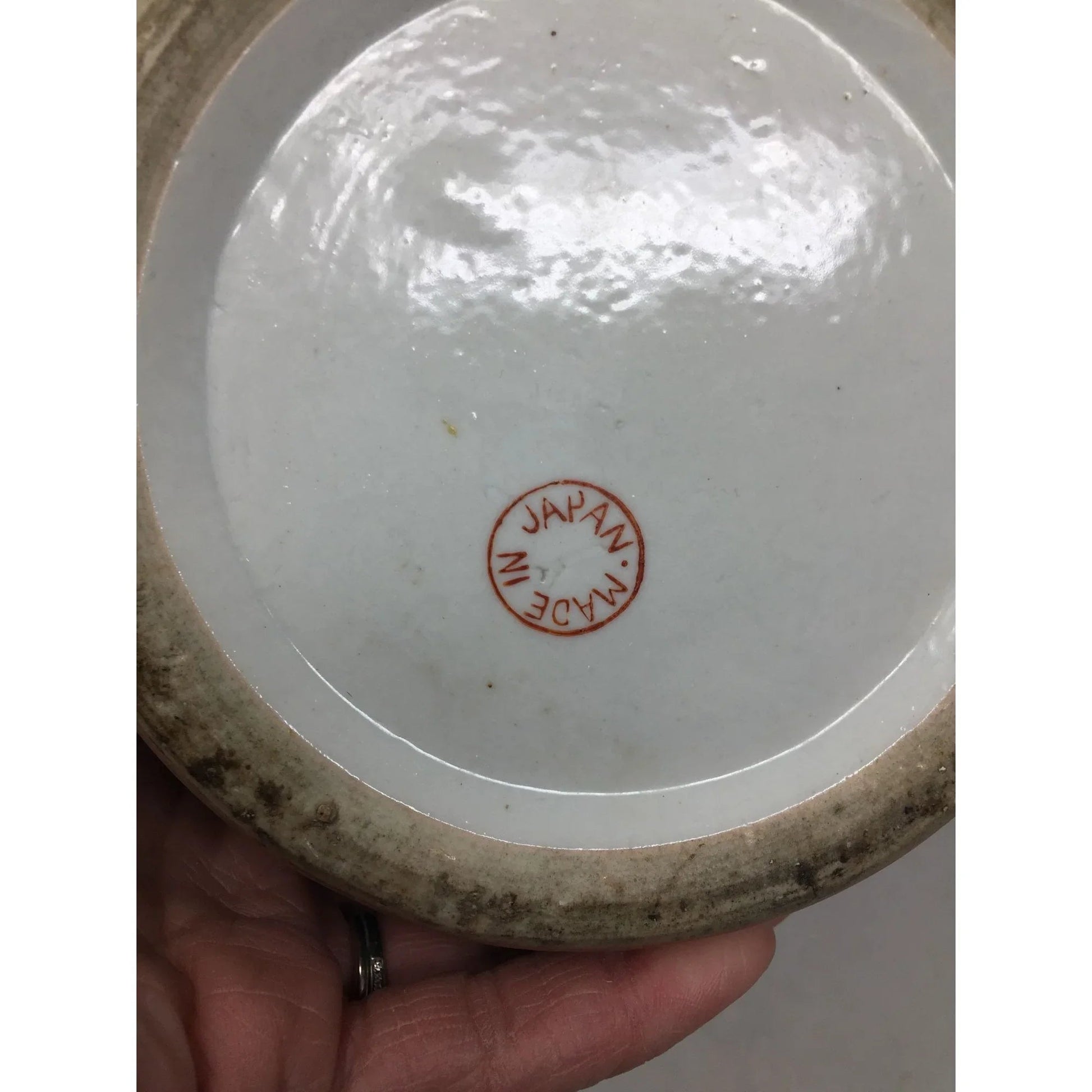 Beautiful Antique Japanese Floral Glazed Porcelain Urn/Vase with Peacock/Flowers on it - A+ Stuff - Vase or Holder - A+ Stuff