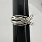 Beautiful Braided Strands Ring with Diamond Accent Size 7 - Unbranded - Ring - A+ Stuff