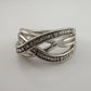Beautiful Braided Strands Ring with Diamond Accent Size 7 - Unbranded - Ring - A+ Stuff