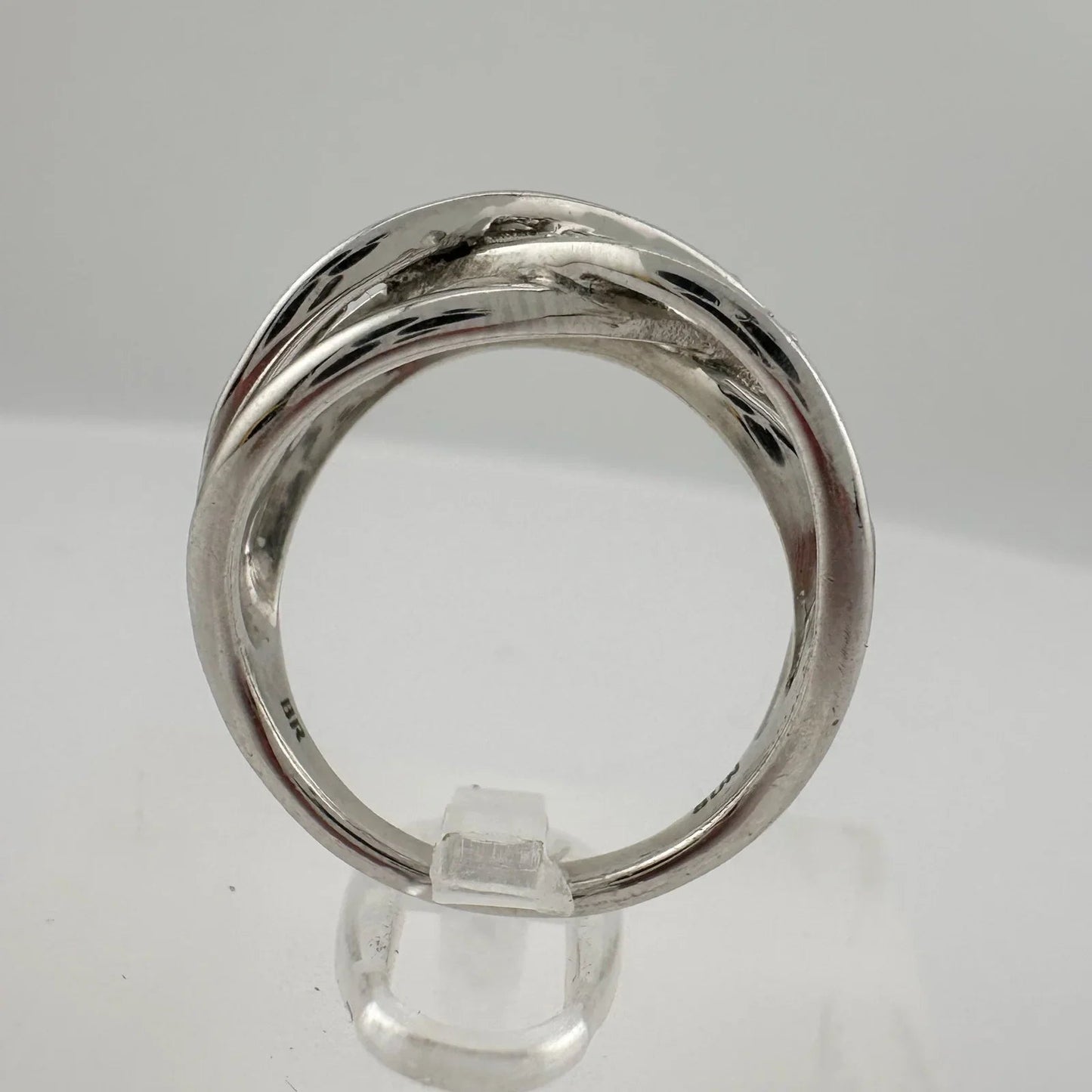 Beautiful Braided Strands Ring with Diamond Accent Size 7 - Unbranded - Ring - A+ Stuff