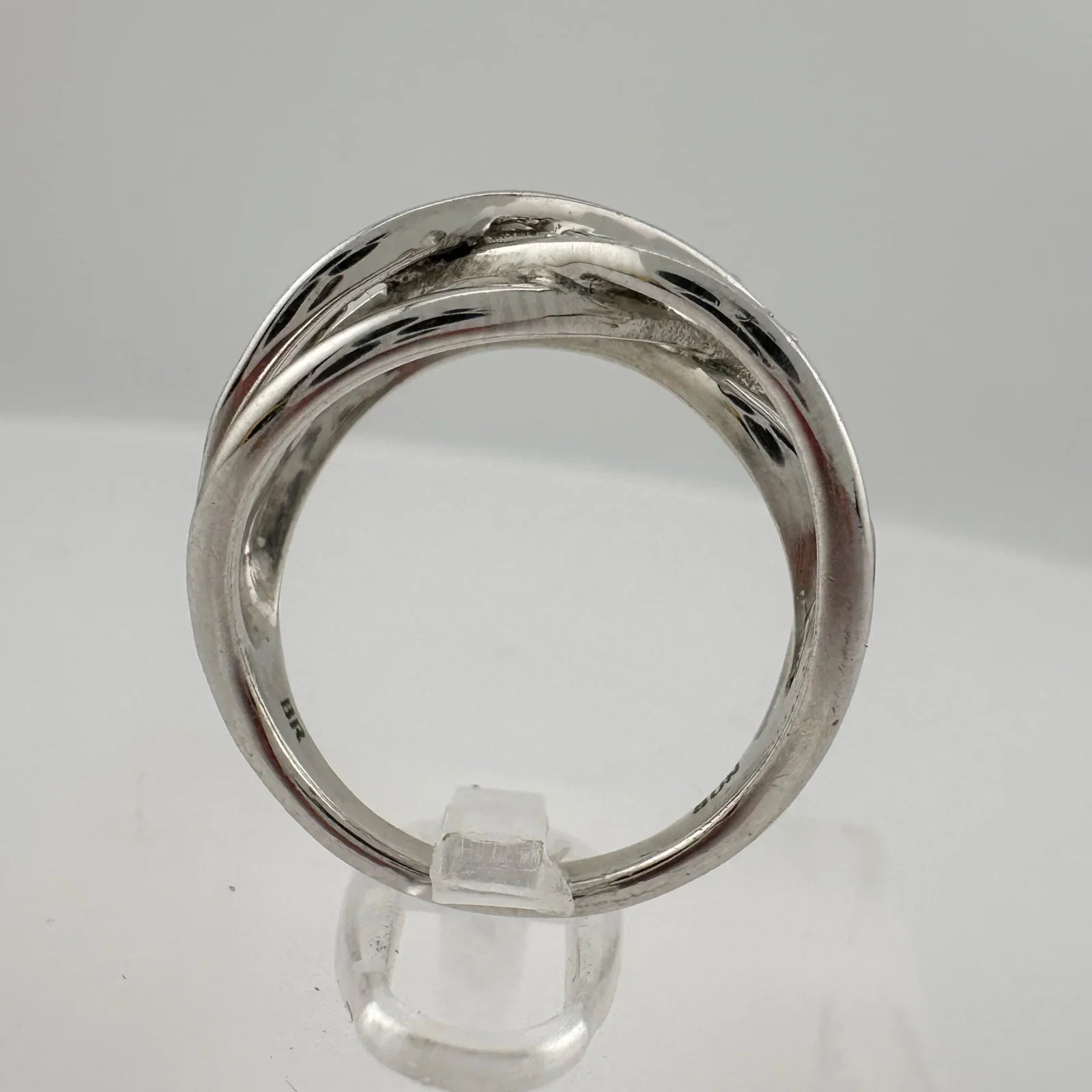 Beautiful Braided Strands Ring with Diamond Accent Size 7 - Unbranded - Ring - A+ Stuff