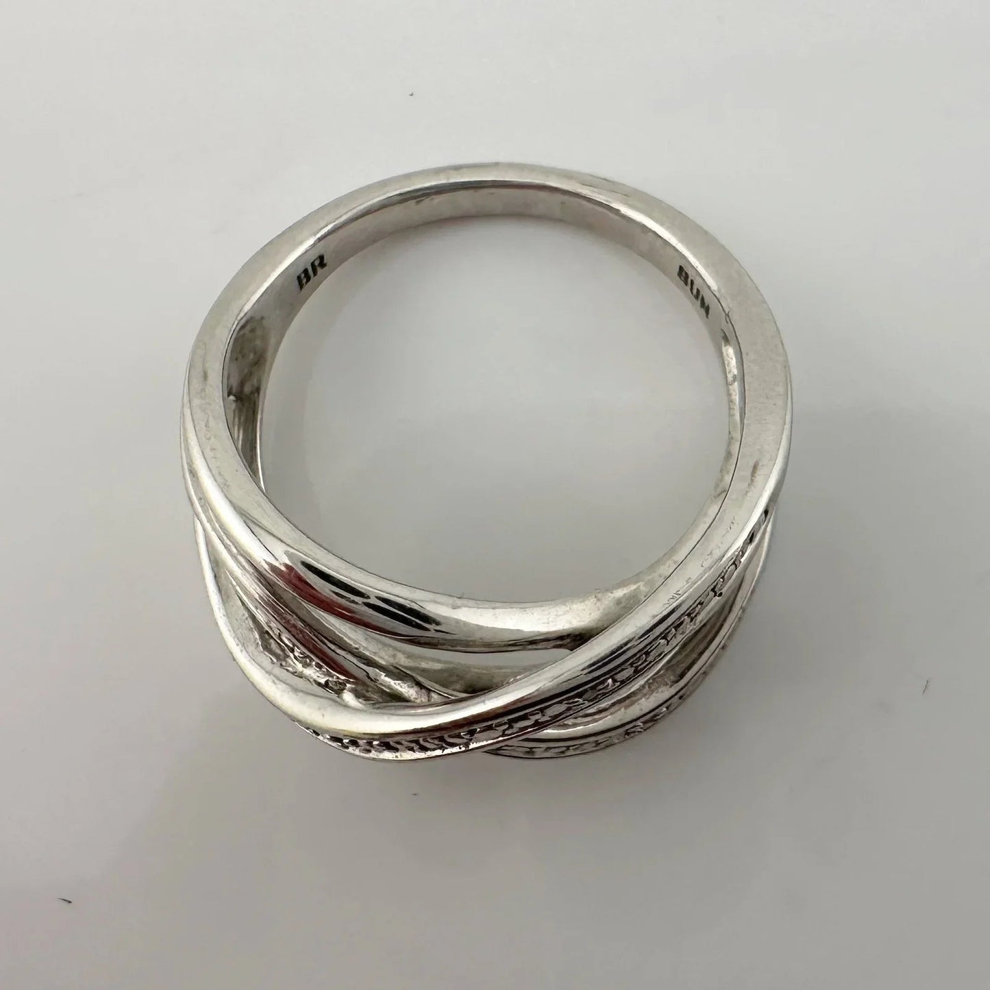 Beautiful Braided Strands Ring with Diamond Accent Size 7 - Unbranded - Ring - A+ Stuff