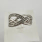 Beautiful Braided Strands Ring with Diamond Accent Size 7 - Unbranded - Ring - A+ Stuff