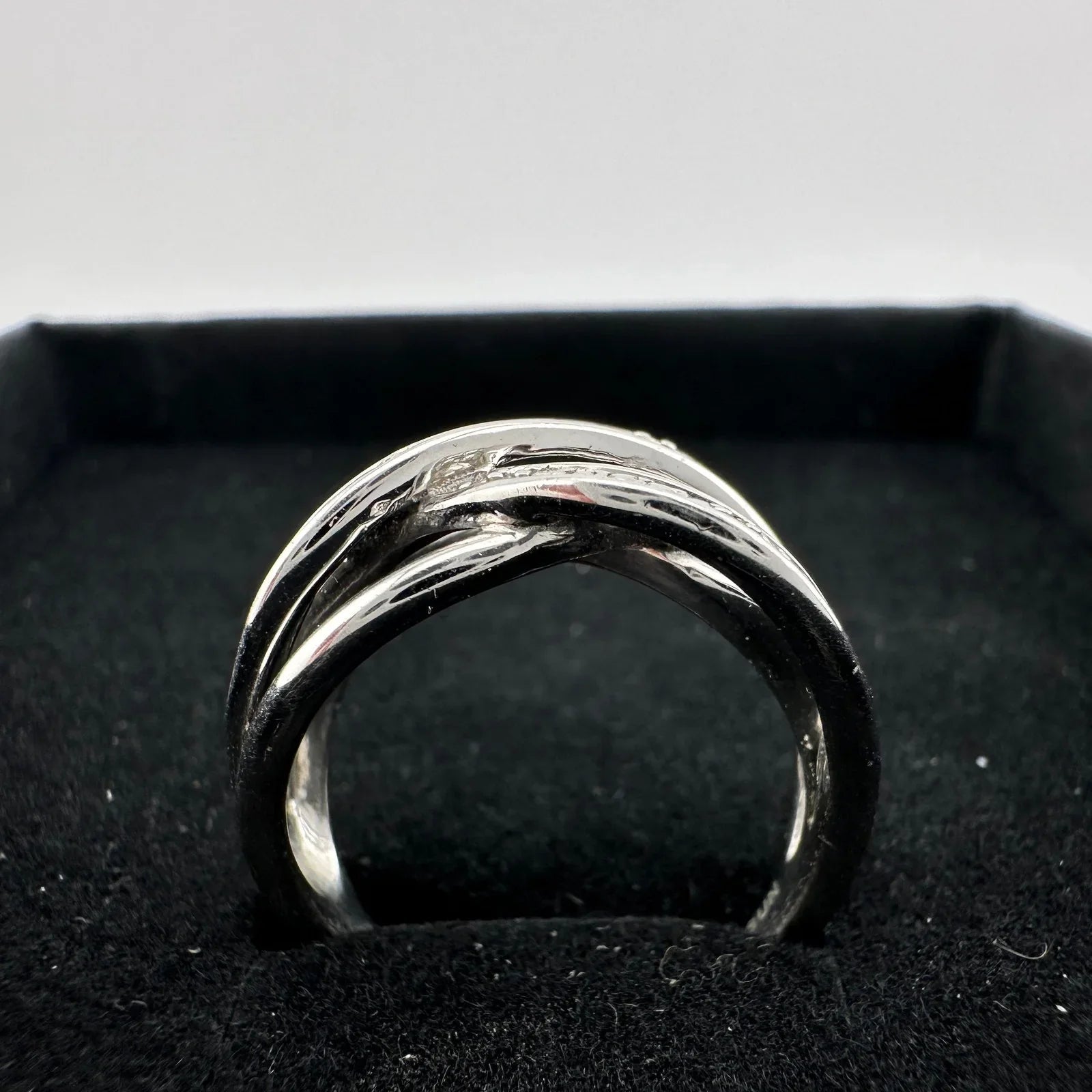 Beautiful Braided Strands Ring with Diamond Accent Size 7 - Unbranded - Ring - A+ Stuff