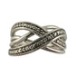 Beautiful Braided Strands Ring with Diamond Accent Size 7 - Unbranded - Ring - A+ Stuff