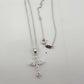 Beautiful Cross Pendant with Shining White Gemstones - A+ Stuff - Necklace - A+ Stuff