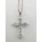 Beautiful Cross Pendant with Shining White Gemstones - A+ Stuff - Necklace - A+ Stuff