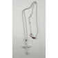 Beautiful Cross Pendant with Shining White Gemstones - A+ Stuff - Necklace - A+ Stuff