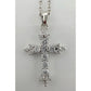 Beautiful Cross Pendant with Shining White Gemstones - A+ Stuff - Necklace - A+ Stuff