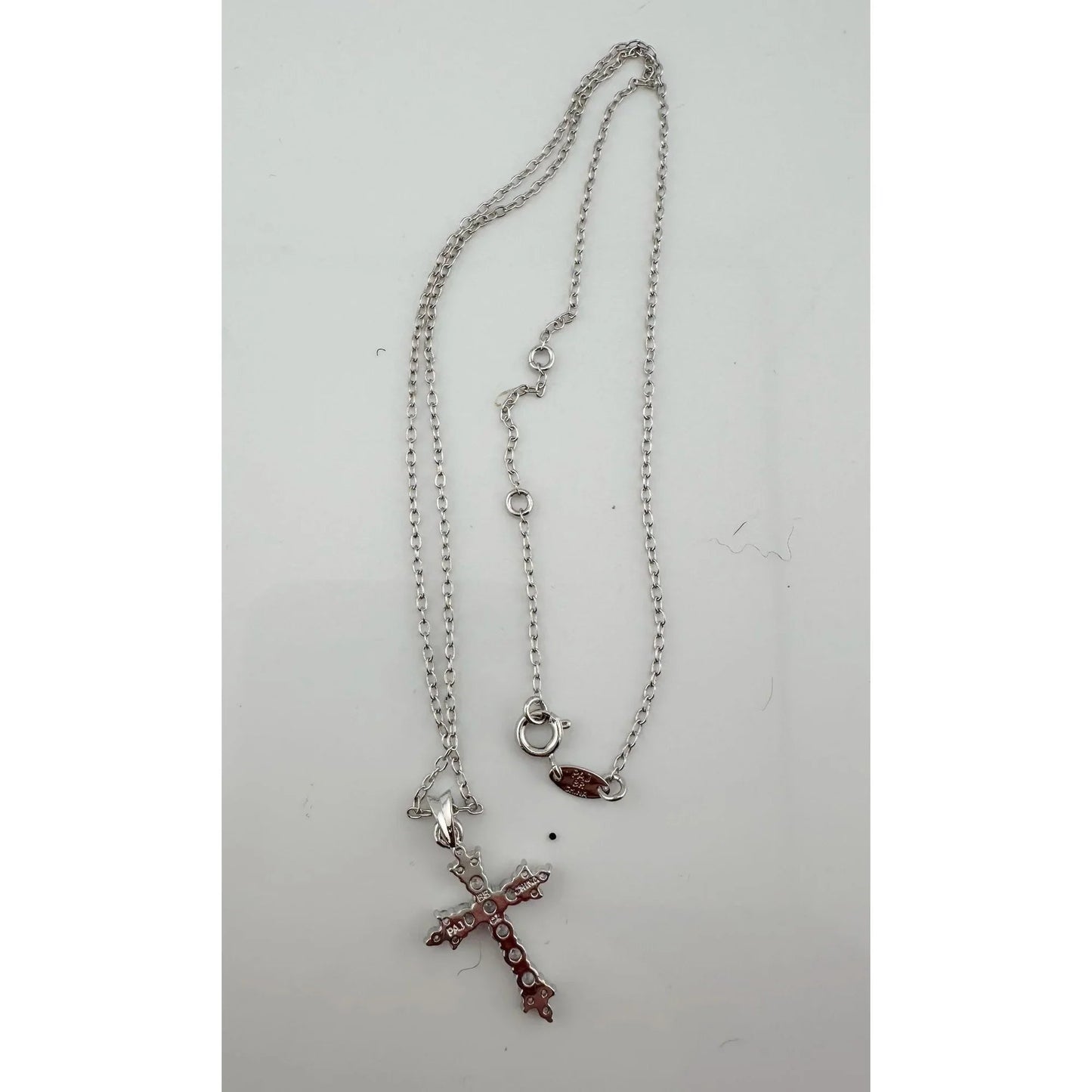 Beautiful Cross Pendant with Shining White Gemstones - A+ Stuff - Necklace - A+ Stuff