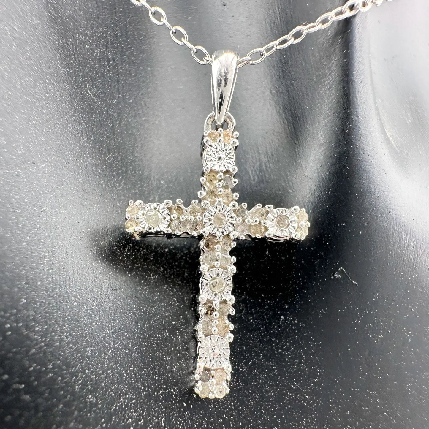 Beautiful Diamond Cross Necklace - A+ Stuff