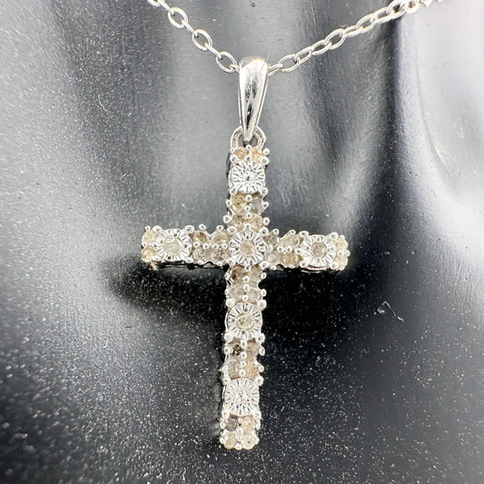 Beautiful Diamond Cross Necklace - A+ Stuff