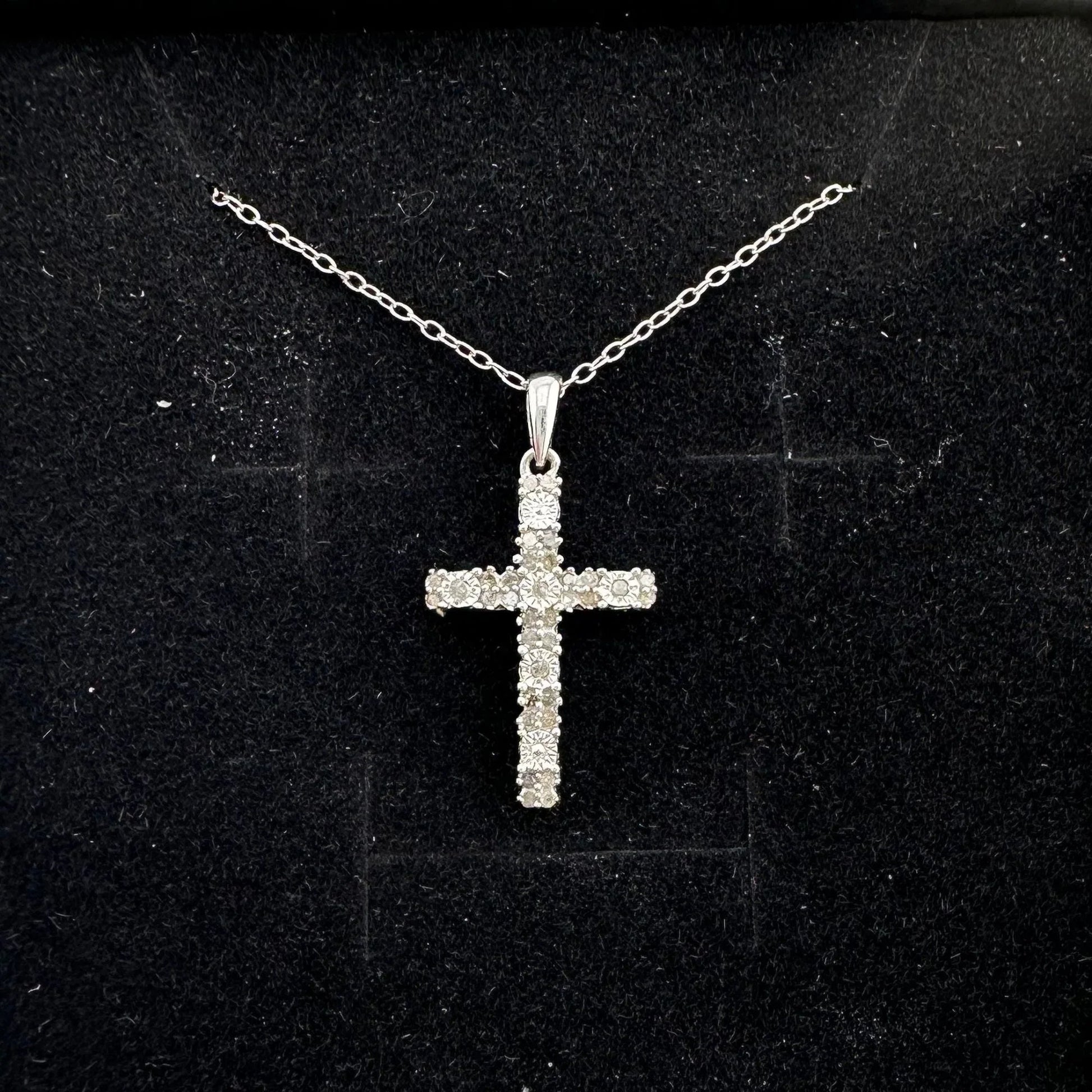 Beautiful Diamond Cross Necklace - A+ Stuff