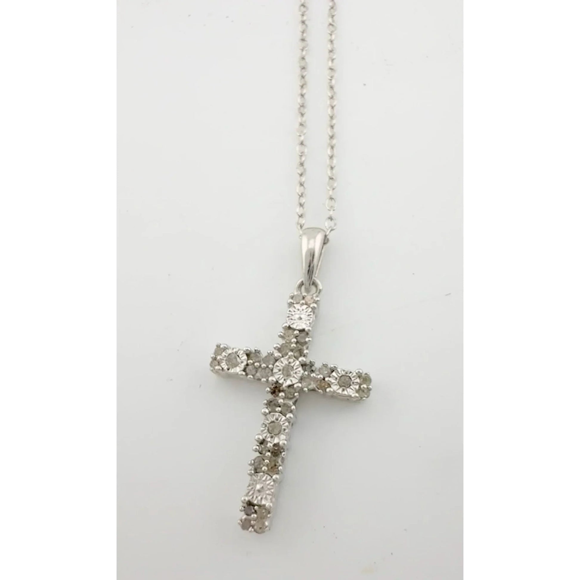 Beautiful Diamond Cross Necklace - A+ Stuff