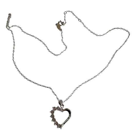 Beautiful Heart Necklace - Illusion Set Diamond Accent - Unbranded - Necklace - A+ Stuff