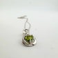 Beautiful Heart Peridot Infinity Necklace with Diamond Accent - A+ Stuff