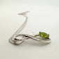 Beautiful Heart Peridot Infinity Necklace with Diamond Accent - A+ Stuff