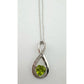 Beautiful Heart Peridot Infinity Necklace with Diamond Accent - A+ Stuff