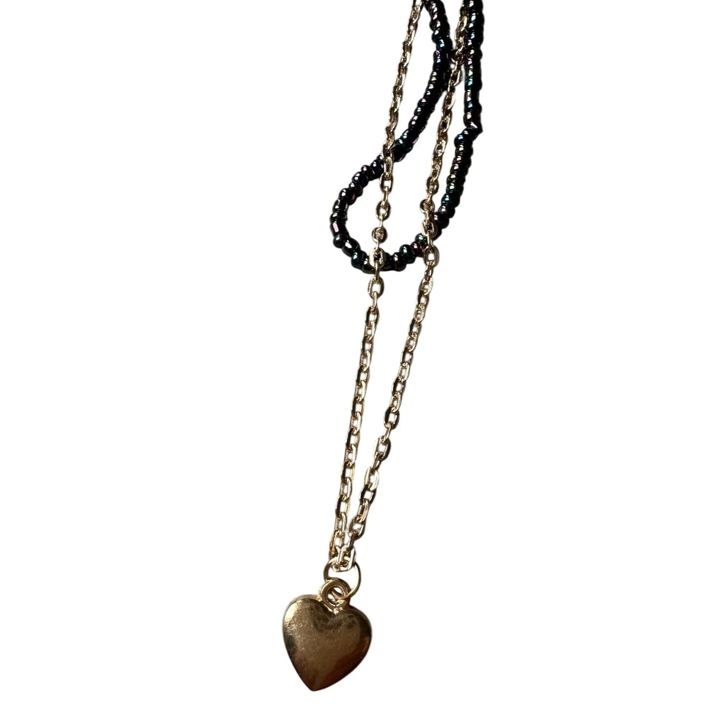 Beautiful ''It Girl'' 2 Piece Heart Necklace - New with Tags - it girl - Necklace - A+ Stuff
