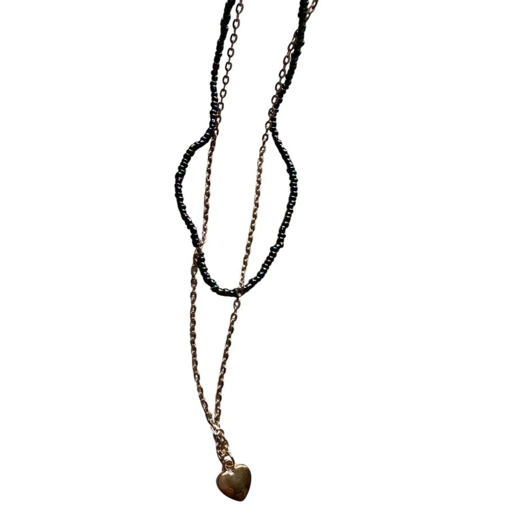 Beautiful ''It Girl'' 2 Piece Heart Necklace - New with Tags - it girl - Necklace - A+ Stuff