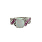 Beautiful Lab Created Opal & Sapphire Ring - Size 7 - Sun - A+ Stuff