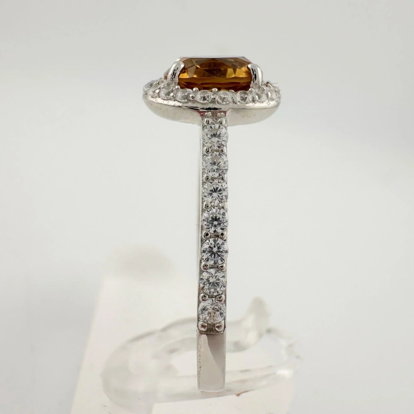 Beautiful Lab Created Sultanite Color Change Halo Ring - Size 6 - A+ Stuff