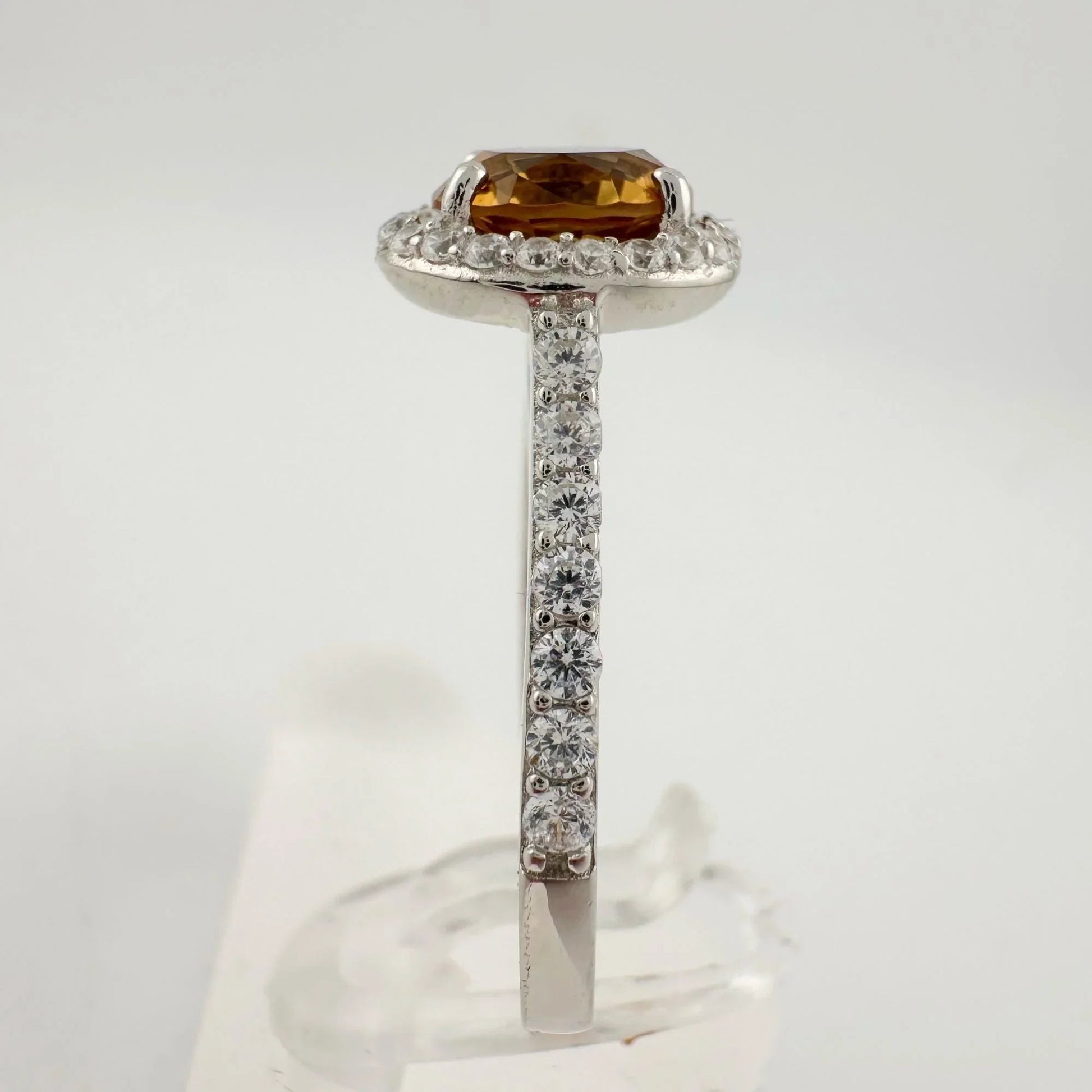 Beautiful Lab Created Sultanite Color Change Halo Ring - Size 6 - A+ Stuff
