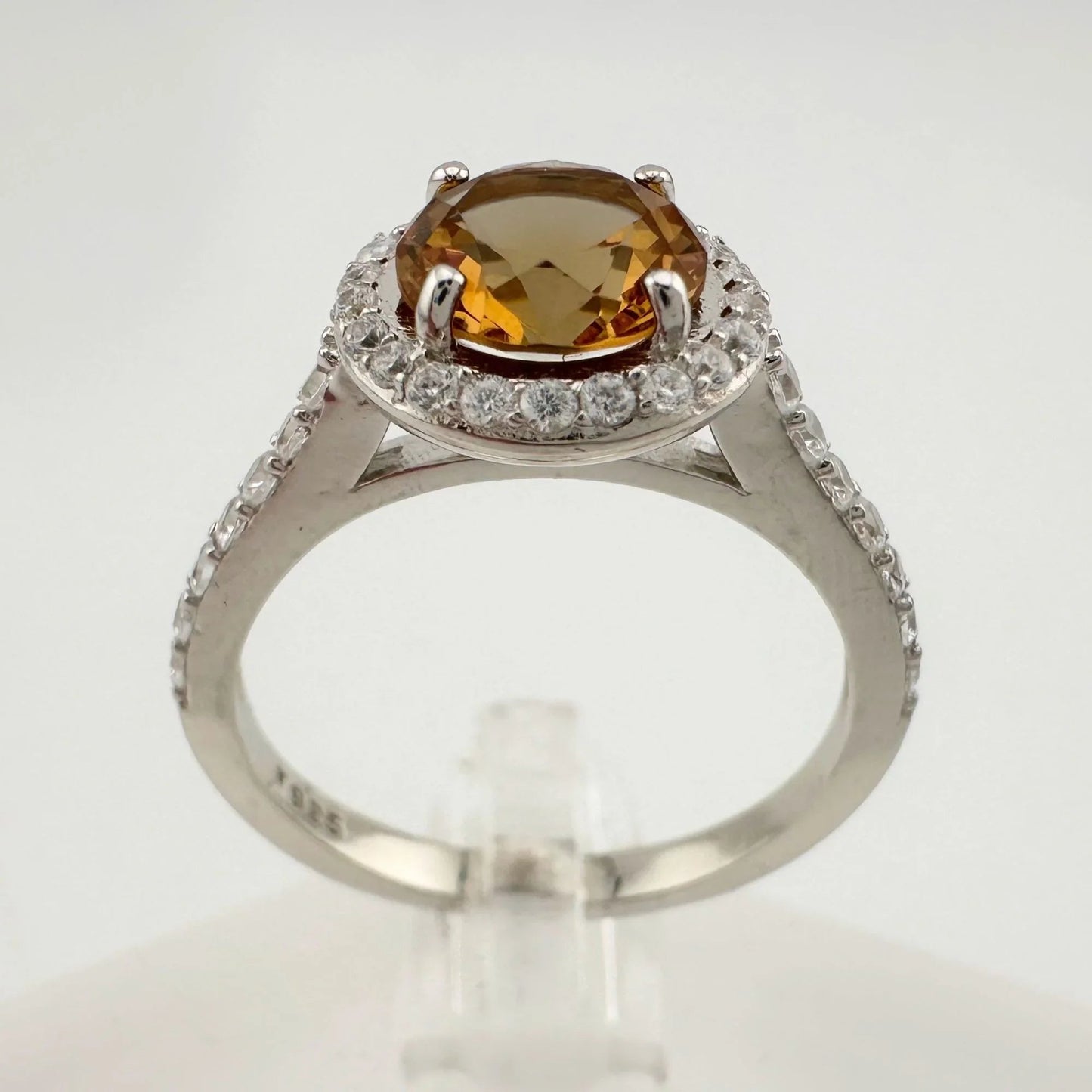 Beautiful Lab Created Sultanite Color Change Halo Ring - Size 6 - A+ Stuff
