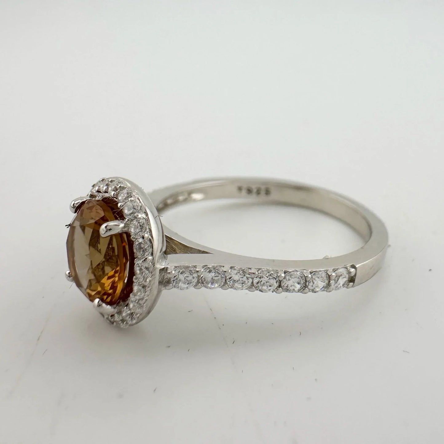 Beautiful Lab Created Sultanite Color Change Halo Ring - Size 6 - A+ Stuff