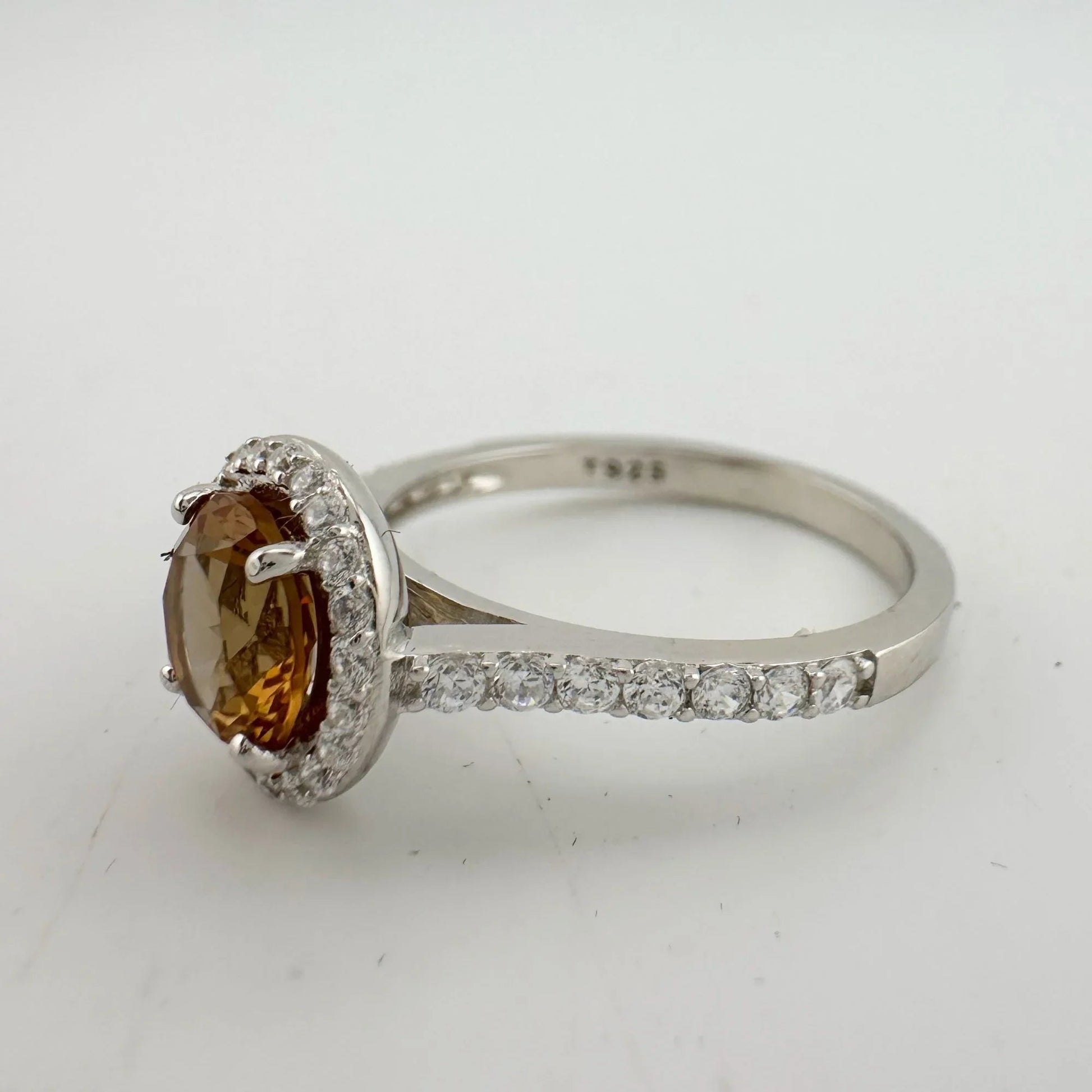 Beautiful Lab Created Sultanite Color Change Halo Ring - Size 6 - A+ Stuff