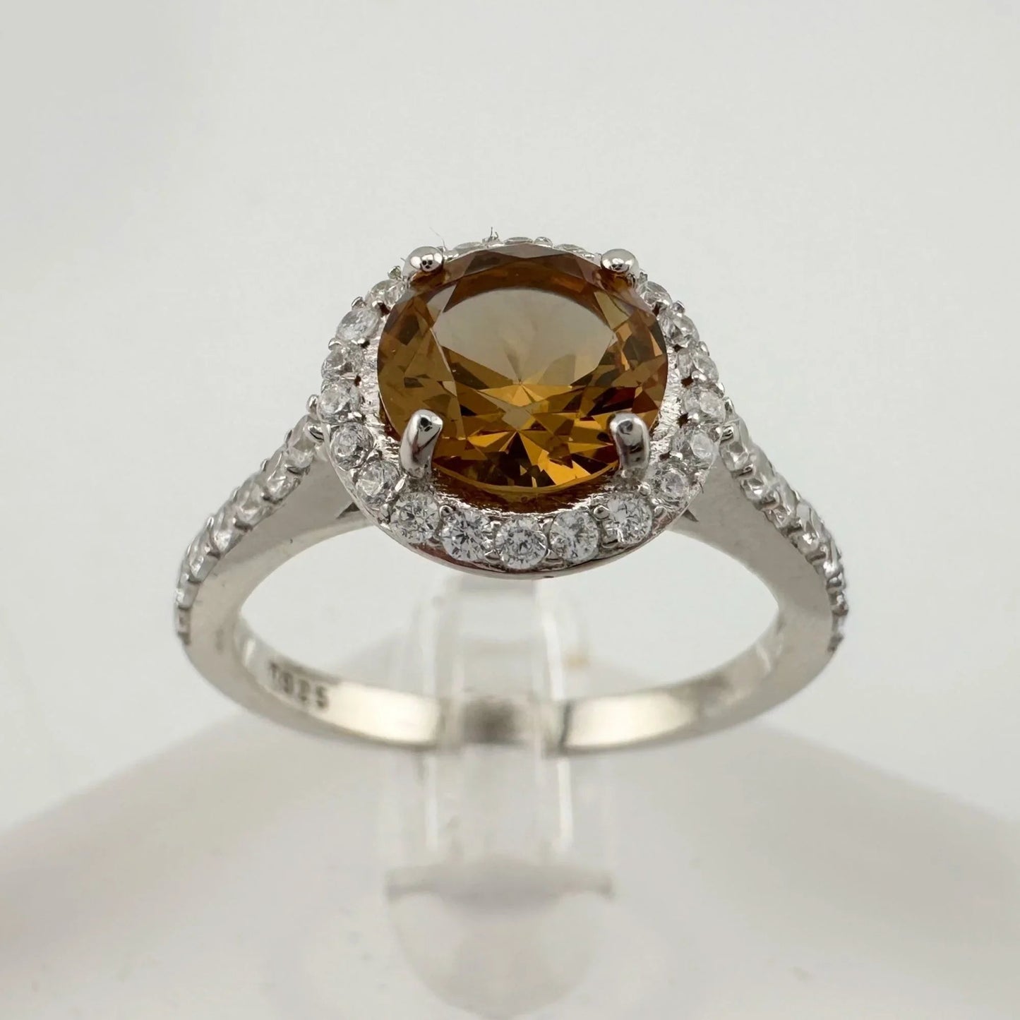 Beautiful Lab Created Sultanite Color Change Halo Ring - Size 6 - A+ Stuff