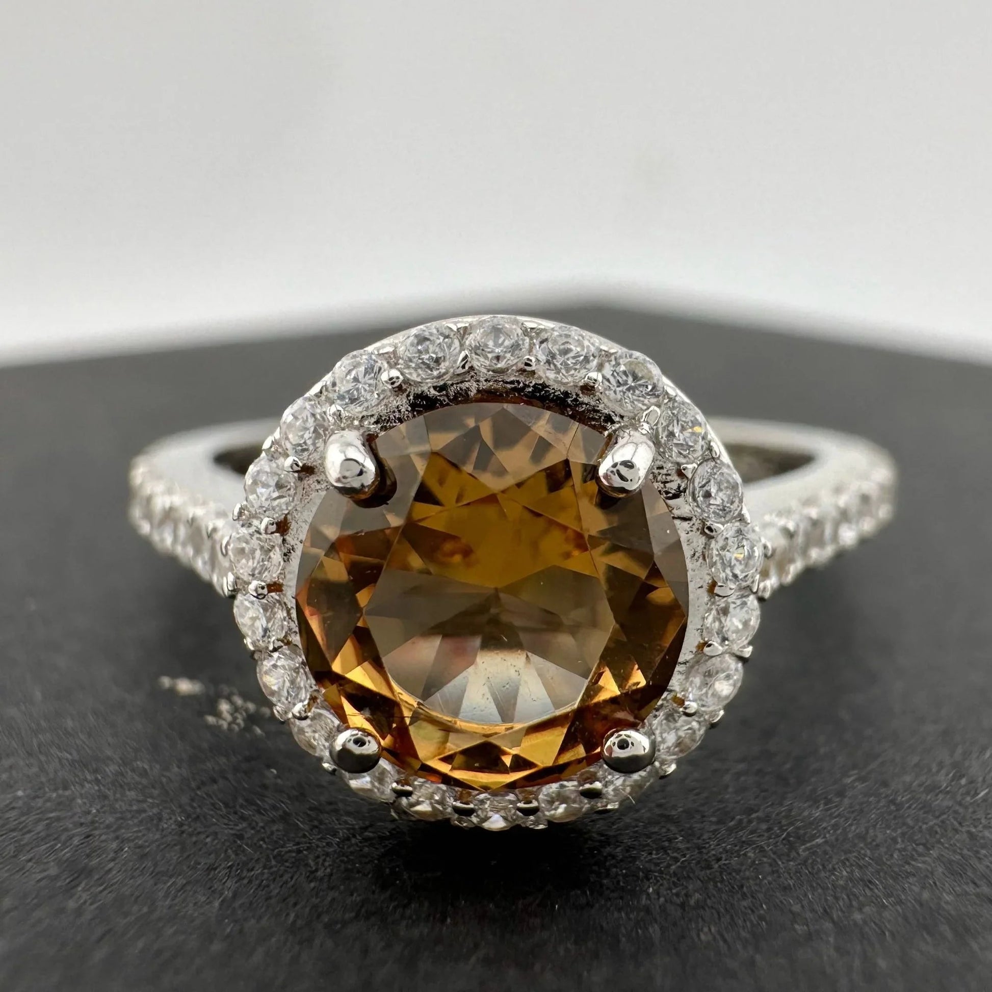 Beautiful Lab Created Sultanite Color Change Halo Ring - Size 6 - A+ Stuff