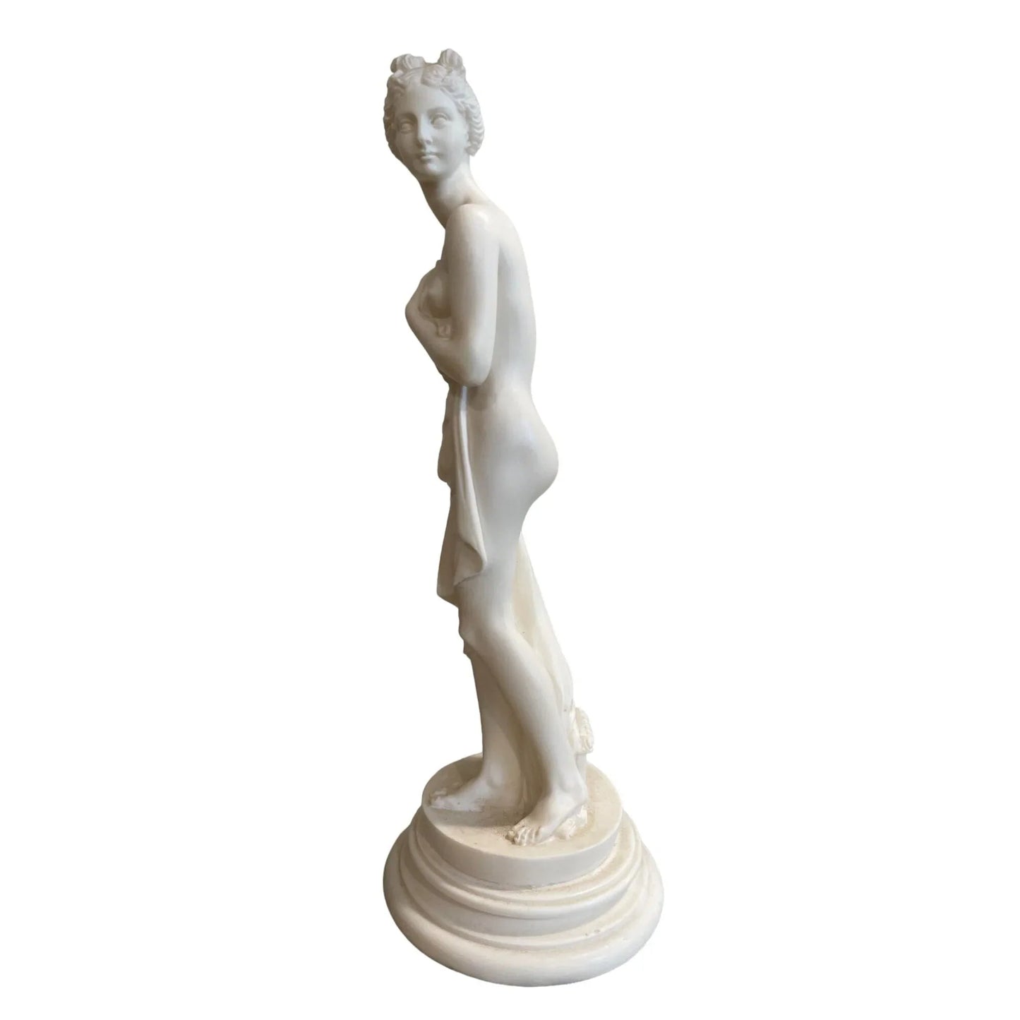 Beautiful Vintage Gianelli Italy Resin Roman Greek Goddess Woman Figurine - A+ Stuff - Figurines - A+ Stuff