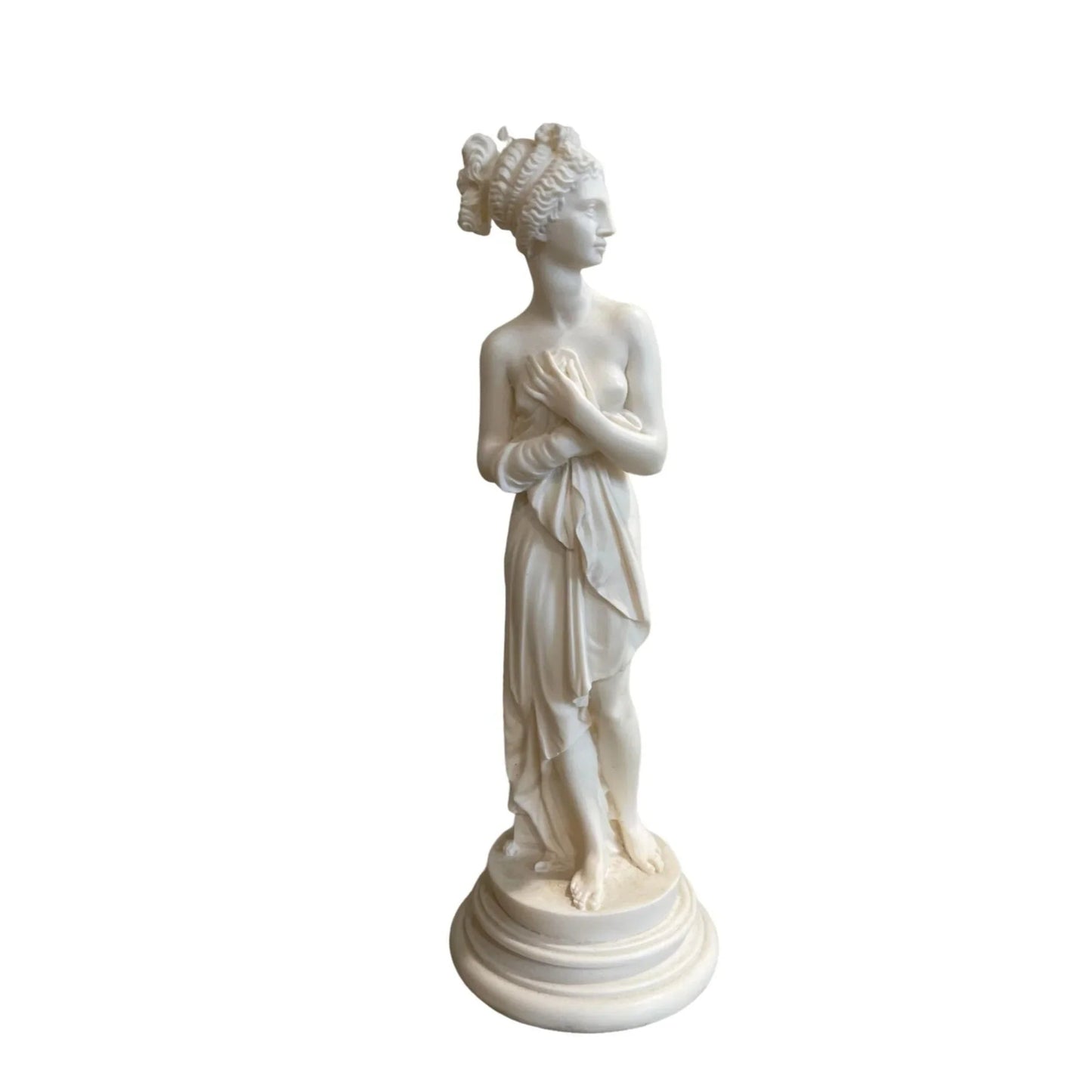 Beautiful Vintage Gianelli Italy Resin Roman Greek Goddess Woman Figurine - A+ Stuff - Figurines - A+ Stuff