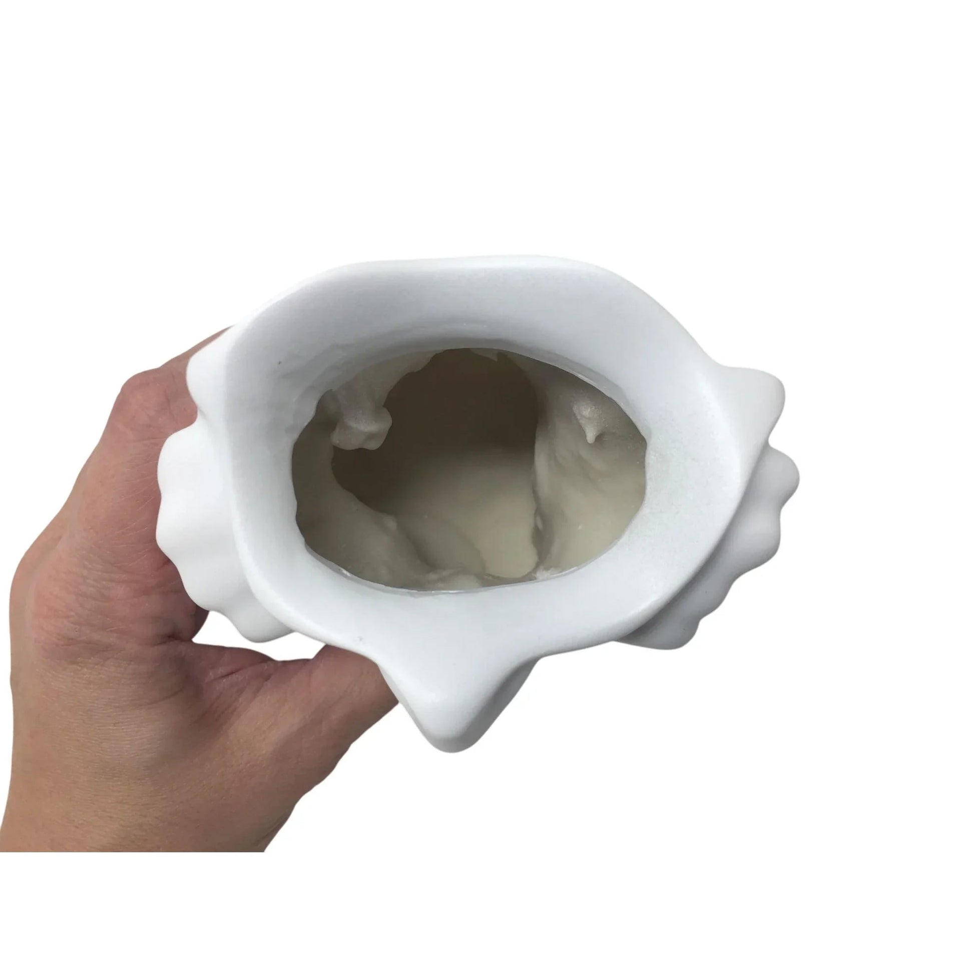 Beautiful White Vase/Planter of a Woman's Face - New - A+ Stuff - Vase or Holder - A+ Stuff