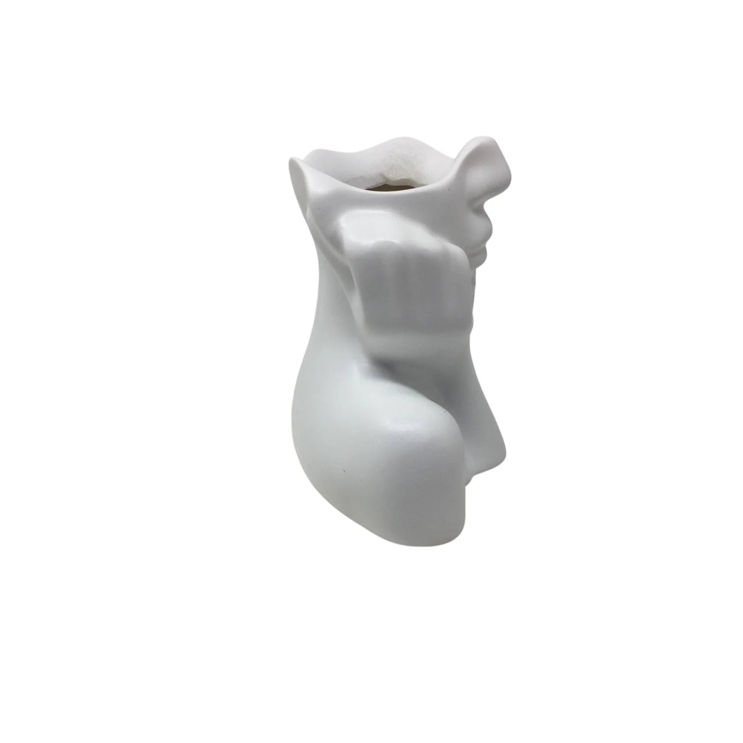 Beautiful White Vase/Planter of a Woman's Face - New - A+ Stuff - Vase or Holder - A+ Stuff