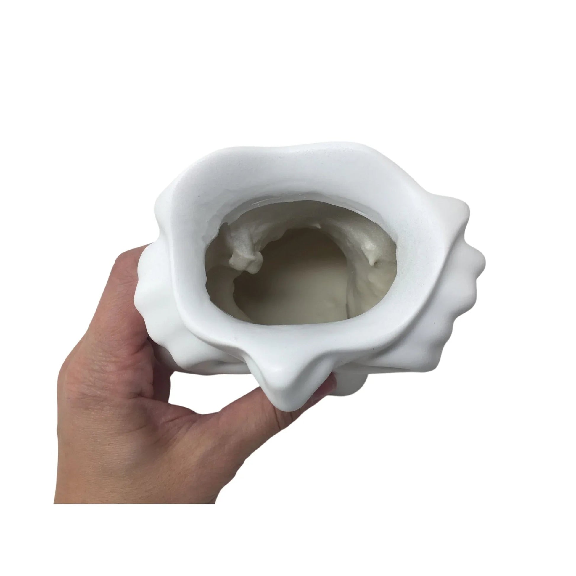 Beautiful White Vase/Planter of a Woman's Face - New - A+ Stuff - Vase or Holder - A+ Stuff
