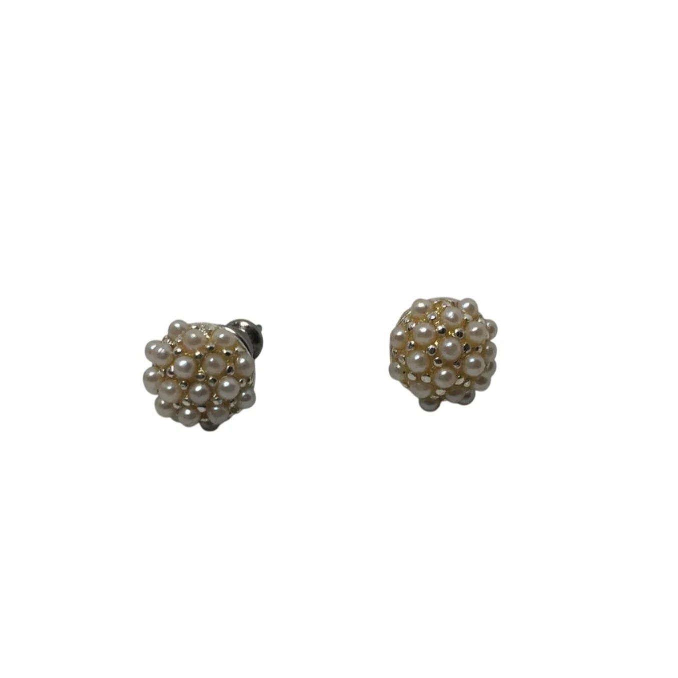 Beautiful Women's Faux Pearl Cluster Stud Earrings with backs - A+ Stuff - Earrings - A+ Stuff