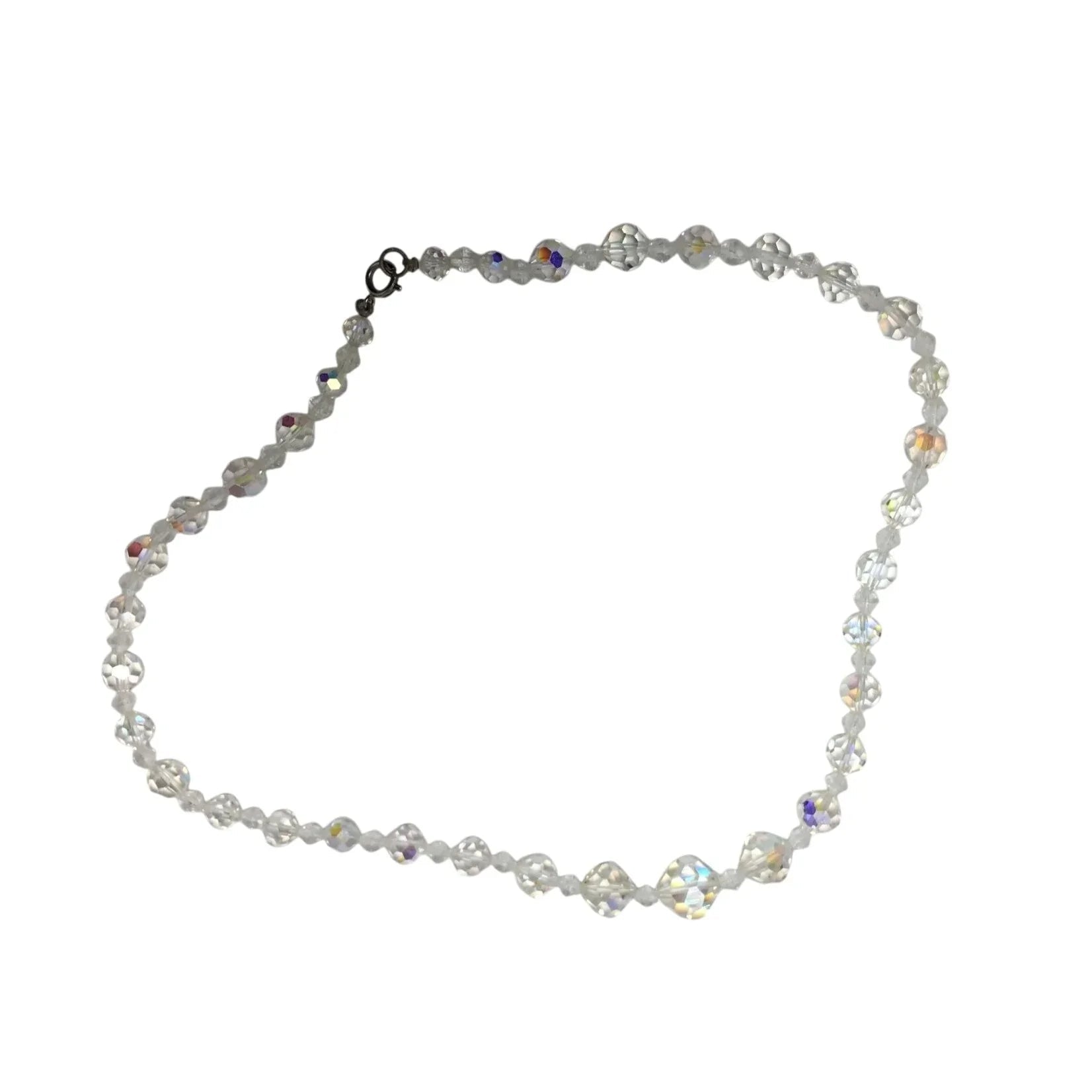 Beautiful Women's Necklace with Clear Beads on it & Clasp - A+ Stuff - Necklace - A+ Stuff