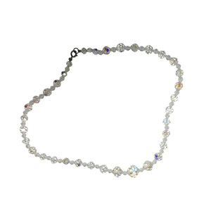 Beautiful Women's Necklace with Clear Beads on it & Clasp