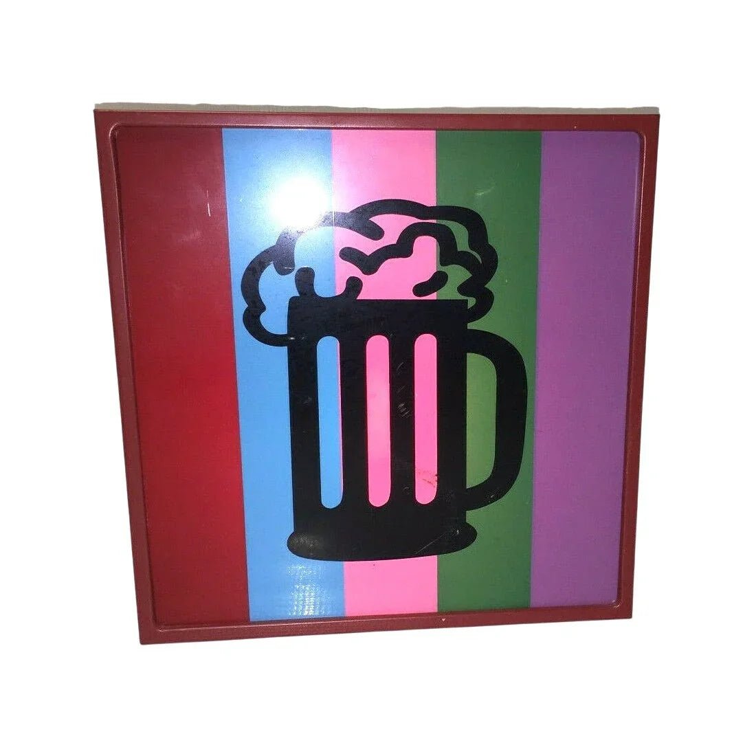 Beer Mug Light Box Bar Sign ManCave Decor - Red, Blue, Pink, Green, Purple - Target - decor light - A+ Stuff