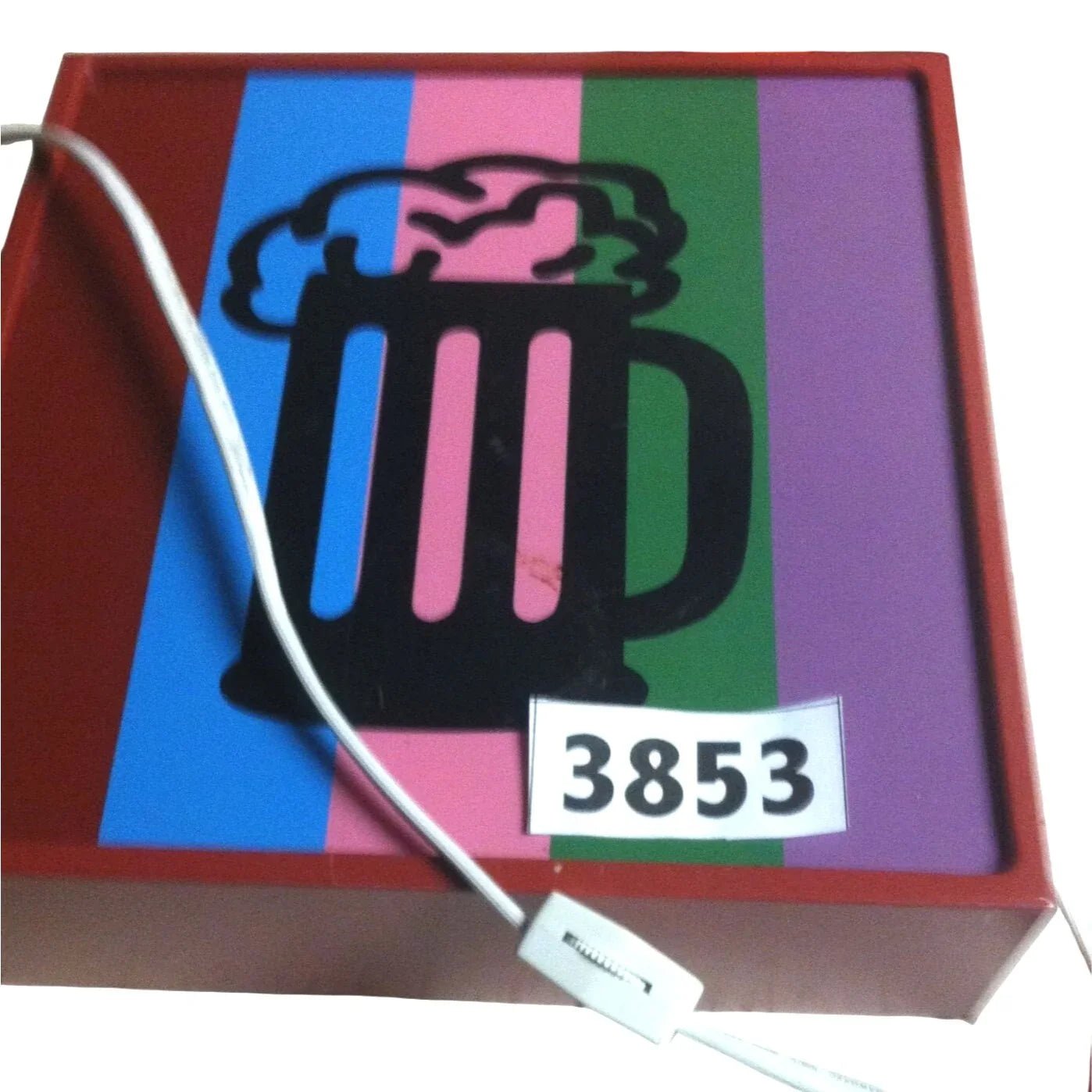 Beer Mug Light Box Bar Sign ManCave Decor - Red, Blue, Pink, Green, Purple - Target - decor light - A+ Stuff