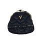Bernardo Valentino Black Shoulder Bag with Kisslock Coin Purse - Bernardo Valentino - Bag with Coin Pouch - A+ Stuff