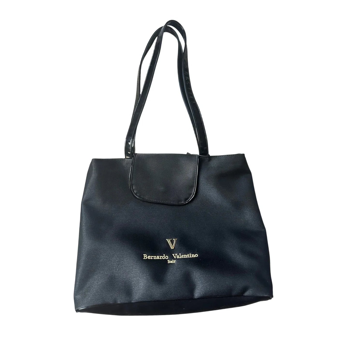 Bernardo Valentino Black Shoulder Bag with Kisslock Coin Purse - Bernardo Valentino - Bag with Coin Pouch - A+ Stuff