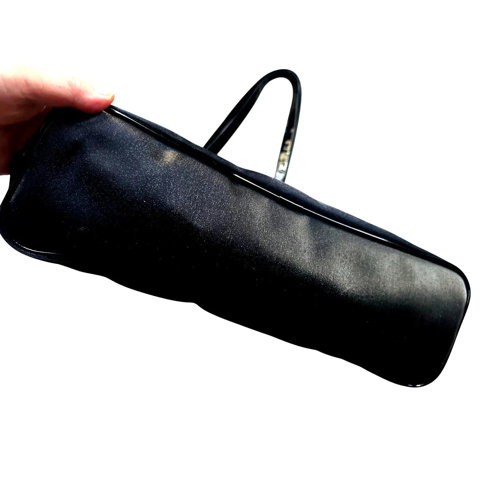 Bernardo Valentino Black Shoulder Bag with Kisslock Coin Purse - Bernardo Valentino - Bag with Coin Pouch - A+ Stuff