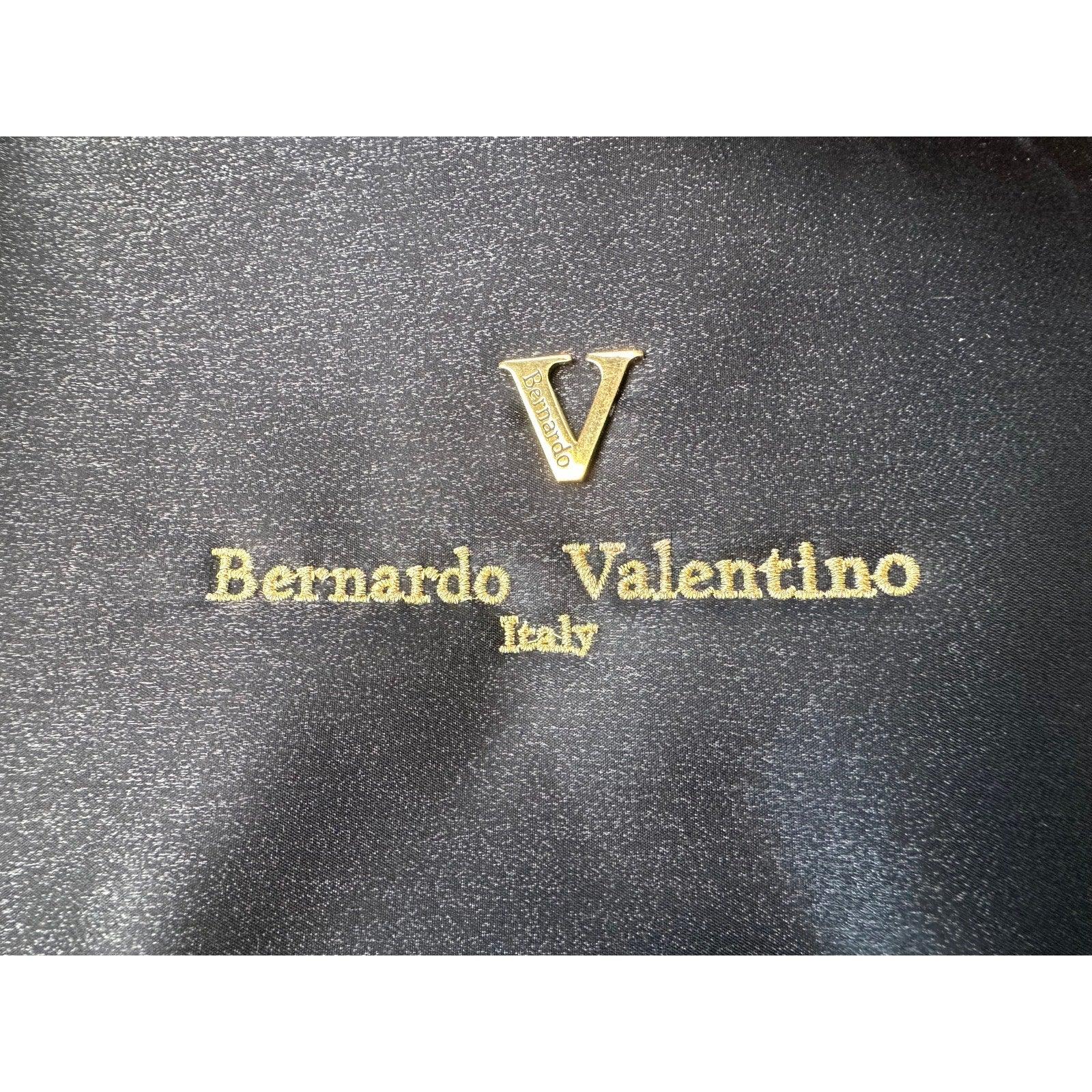 Bernardo Valentino Black Shoulder Bag with Kisslock Coin Purse - Bernardo Valentino - Bag with Coin Pouch - A+ Stuff