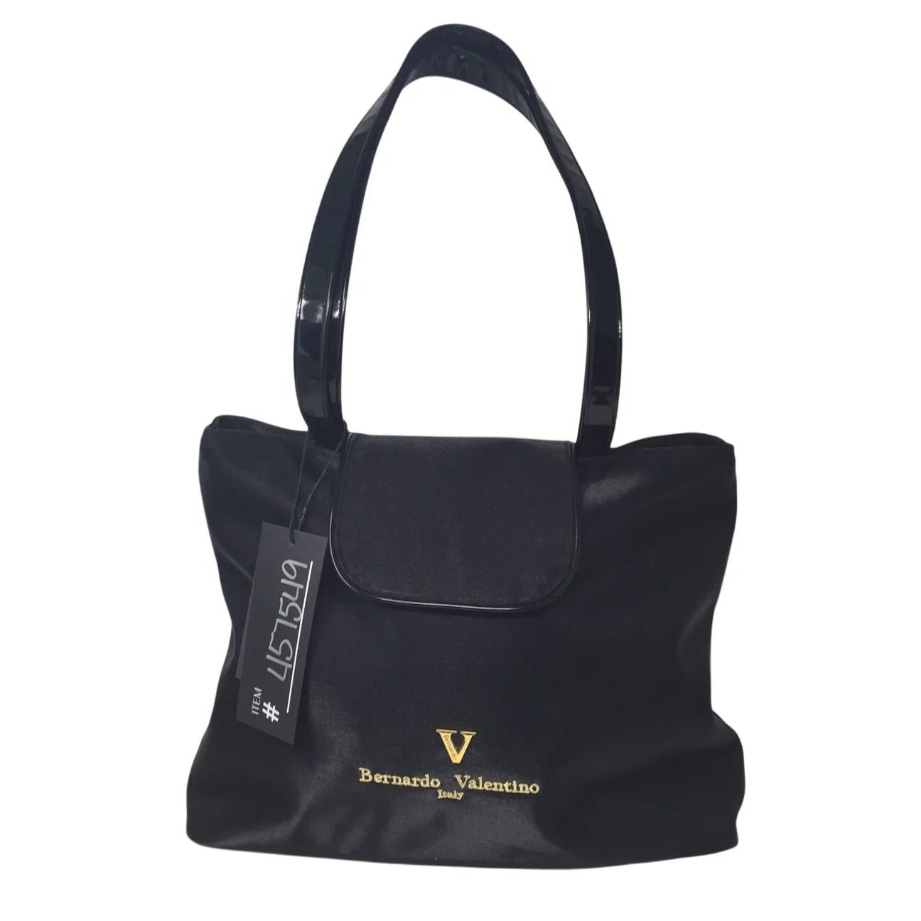 Bernardo Valentino Black Shoulder Bag with Kisslock Coin Purse - Bernardo Valentino - Bag with Coin Pouch - A+ Stuff